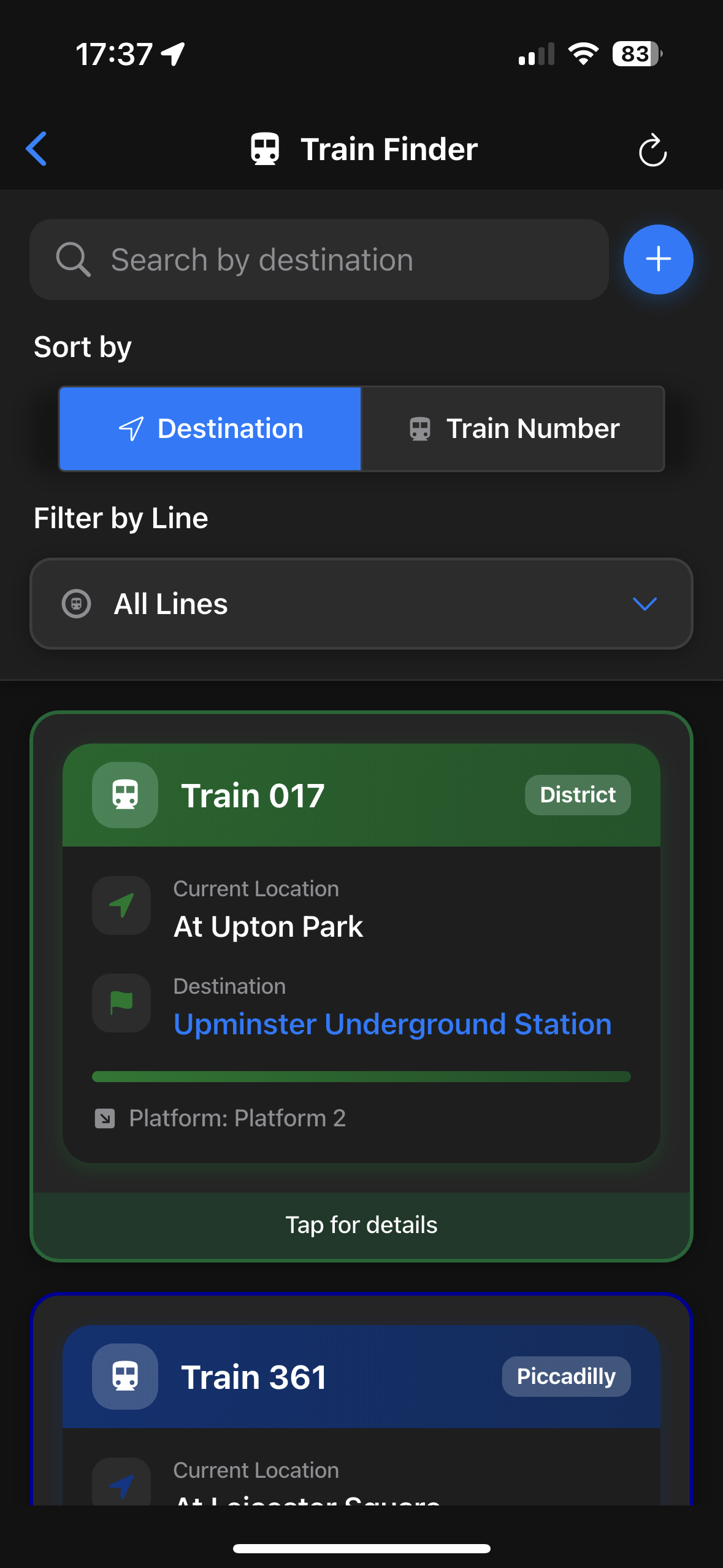 Train Finder